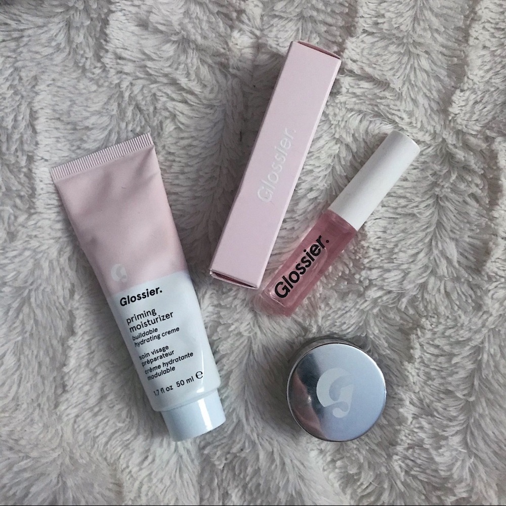 Glossier Moisturizer, Lip Gloss & Concealer Bundle